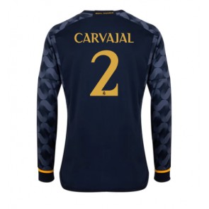 Real Madrid Daniel Carvajal #2 Replica Away Stadium Shirt 2023-24 Long Sleeve